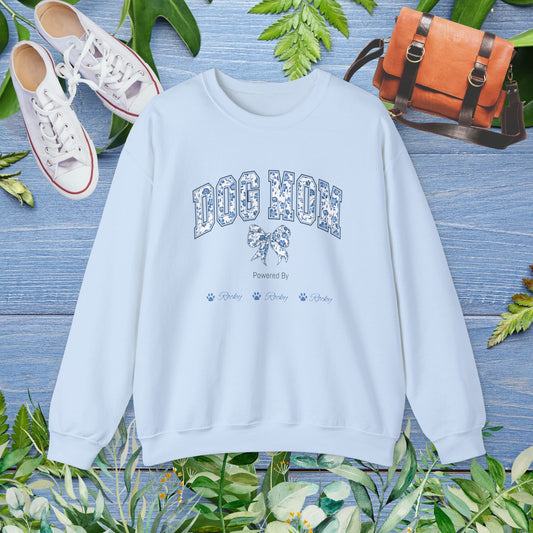 Dog Mom Powered by Dogs Crewneck Sweatshirt - furevermama