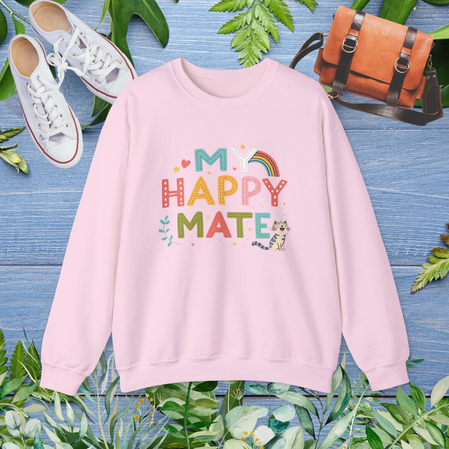 My Happy Mate Sweatshirt, Cat Sweatshirt - furevermama
