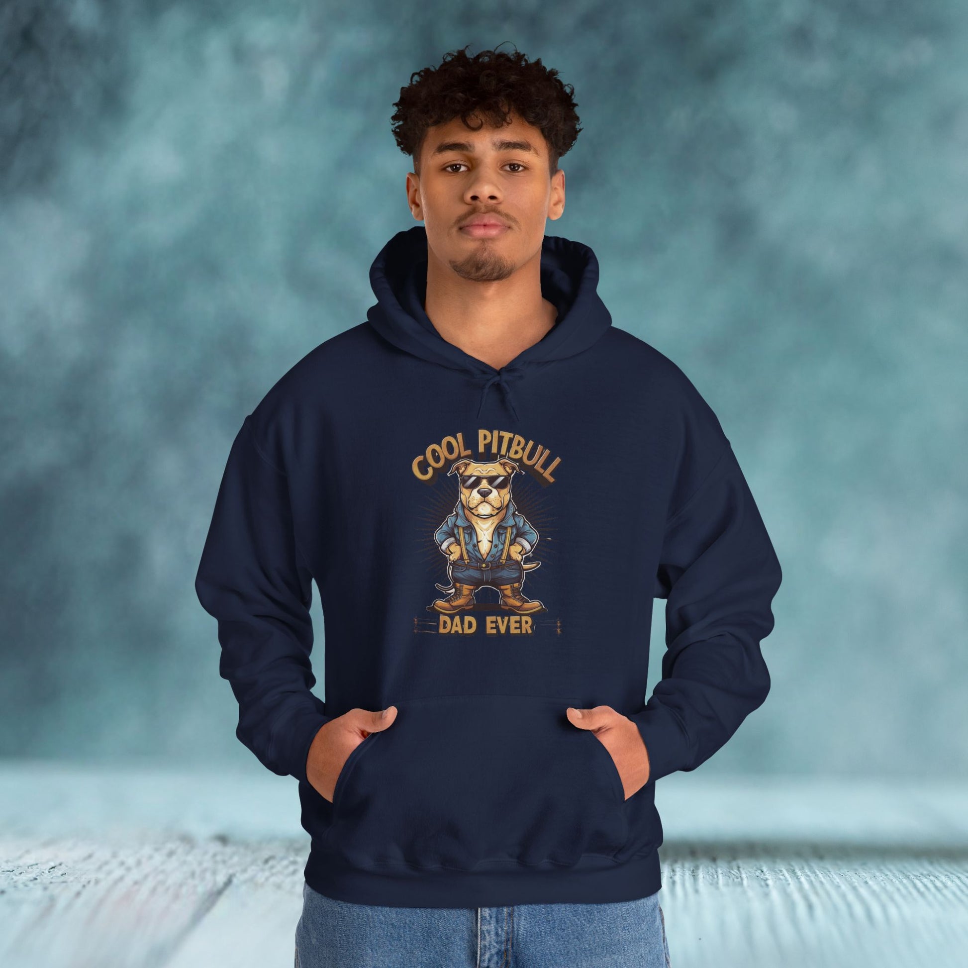 Cool Pitbull Dad Hoodie - furevermama