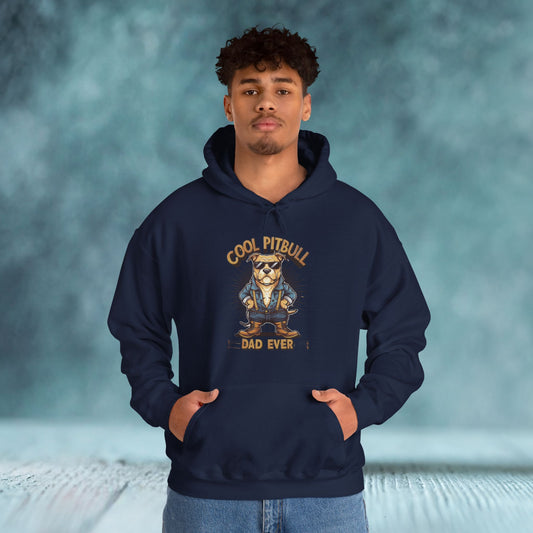Cool Pitbull Dad Hoodie - furevermama