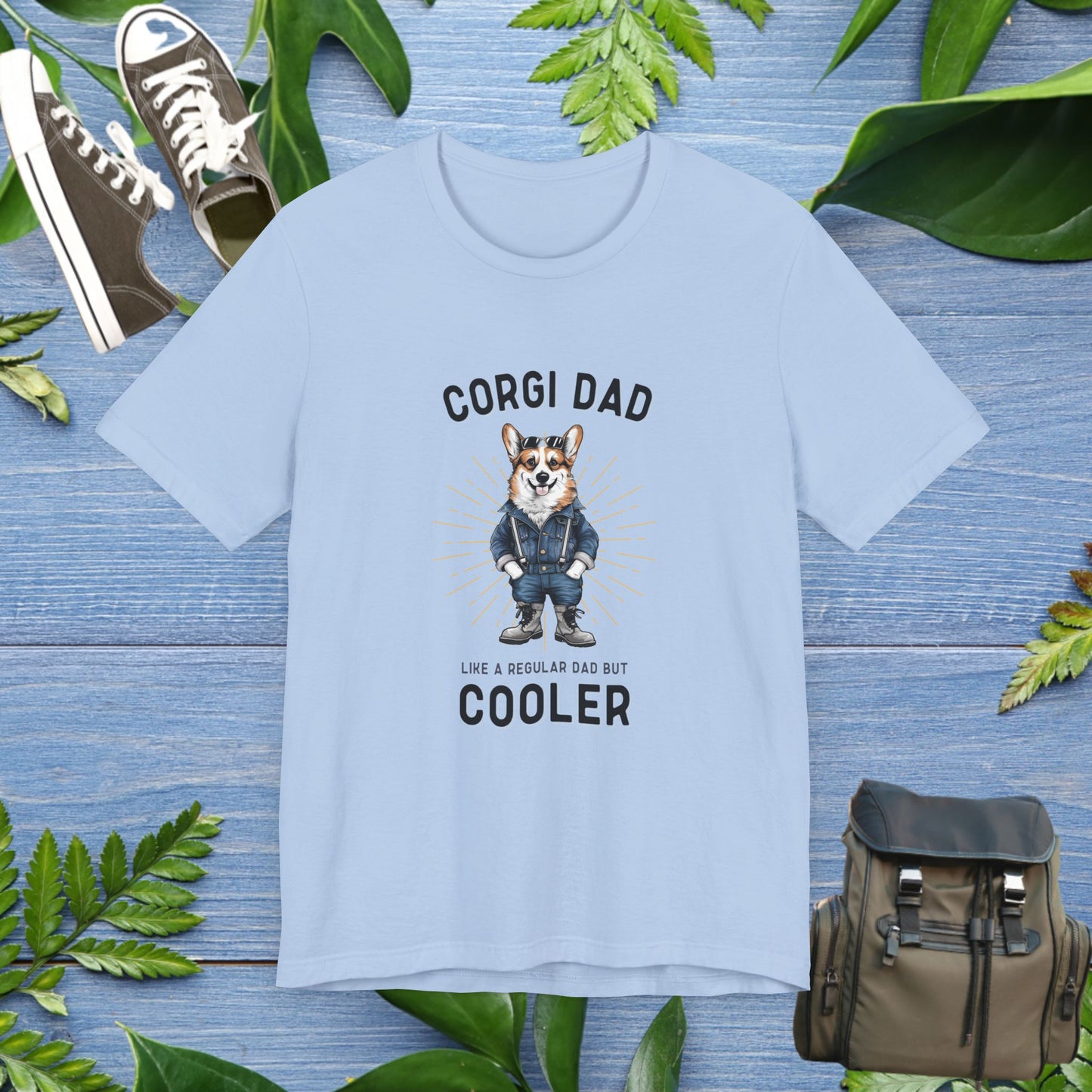 Cooler Corgi Dad T-Shirt - furevermama