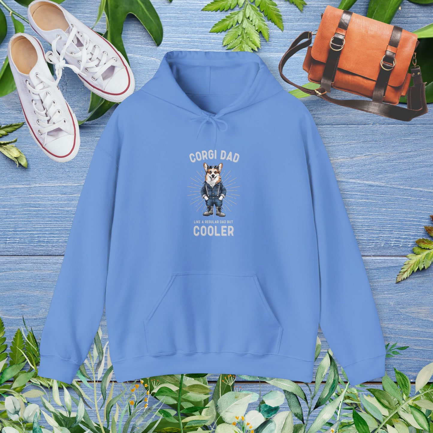 Corgi Dad Hoodie - furevermama