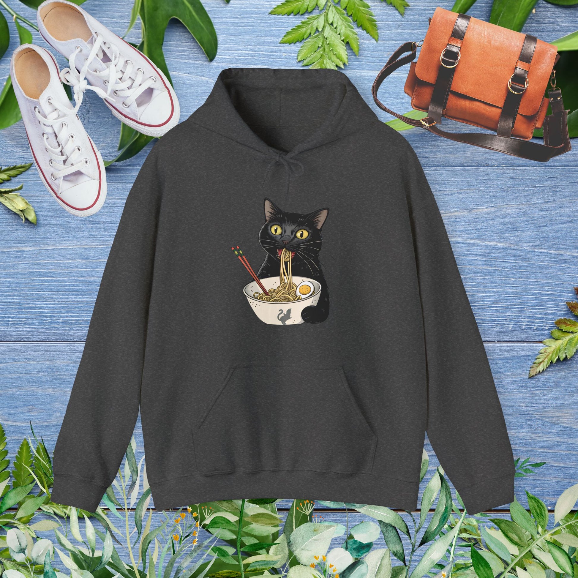 Cat Eating My Ramen Unisex Hoodie - furevermama