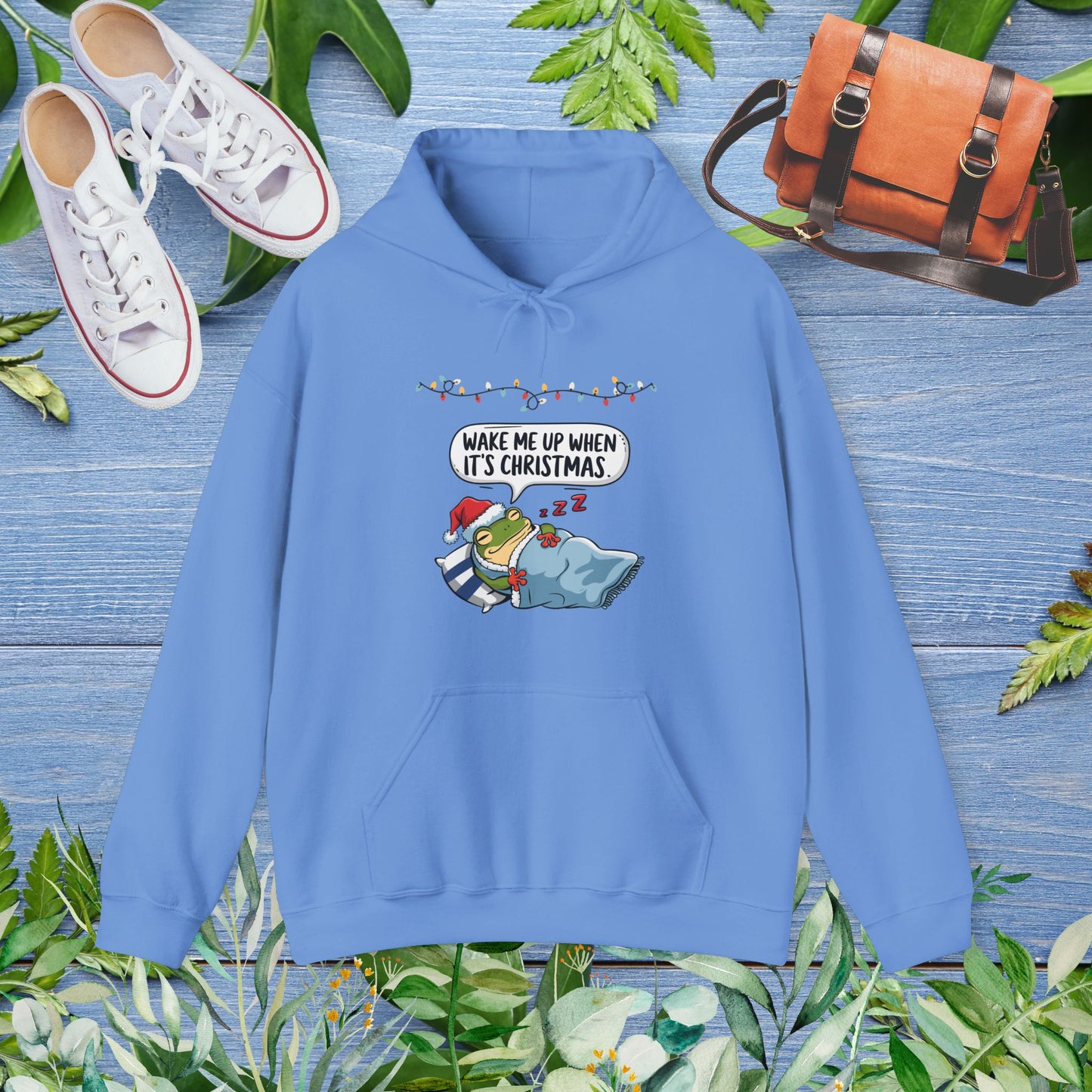 Wake Me Up When It Is Christmas, Froggy Unisex Hoodie - furevermama