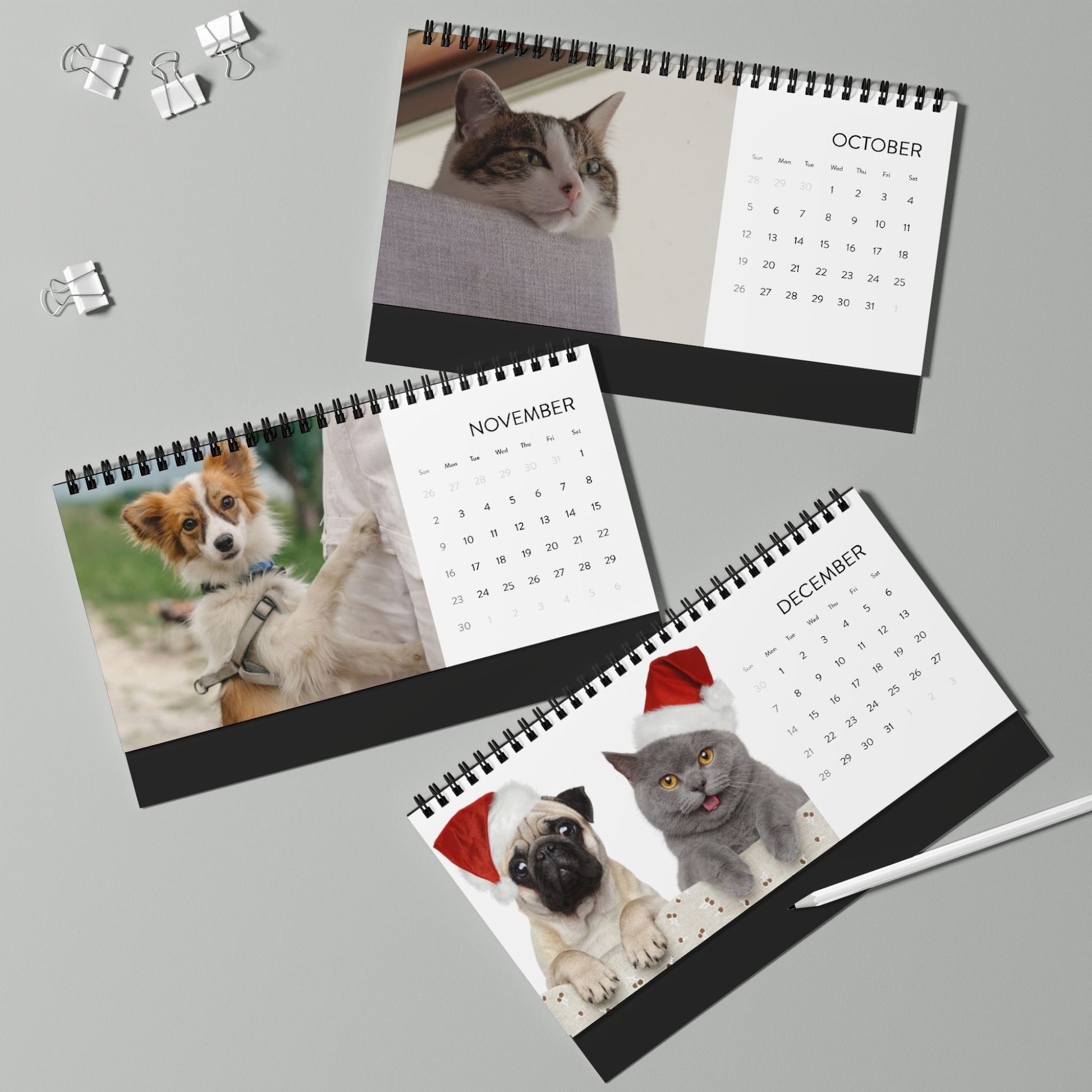 Custom Pet Photo Desktop Calendar - furevermama