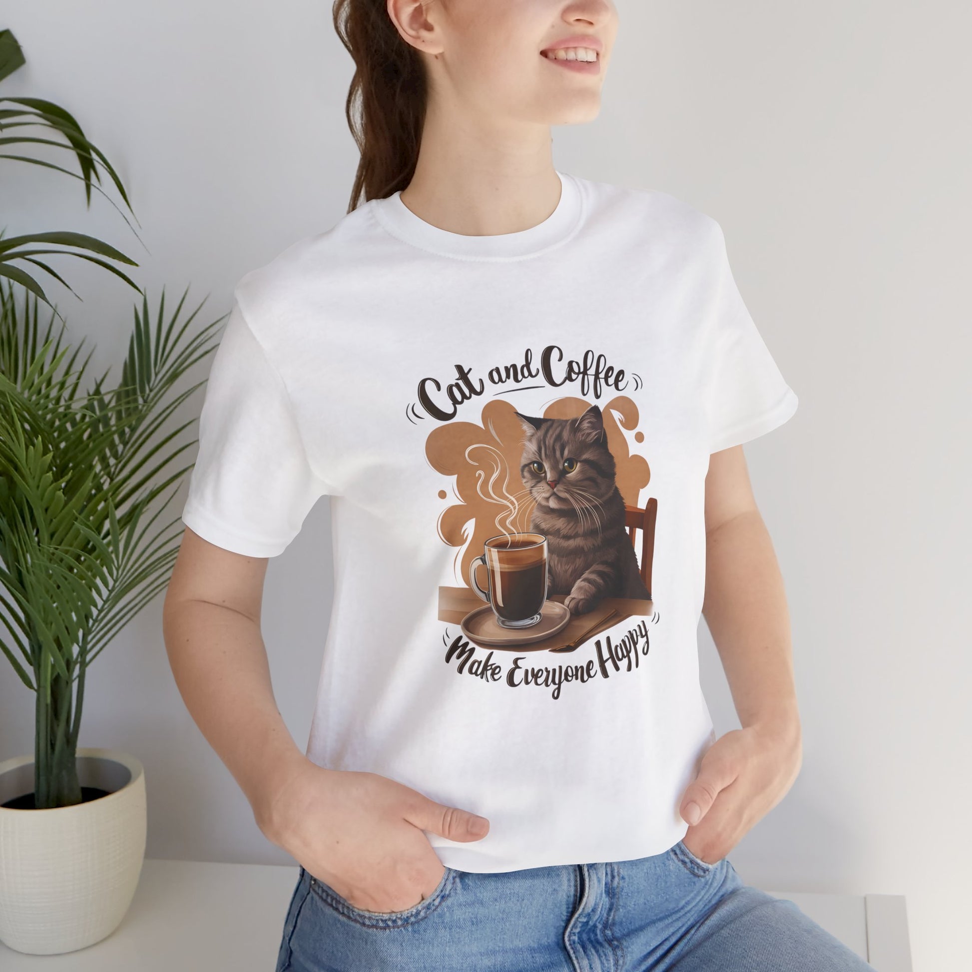 Cat and Coffee T-Shirt - furevermama