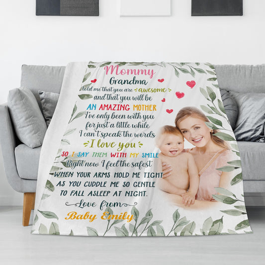 Personalised photo blanket to mom - furevermama