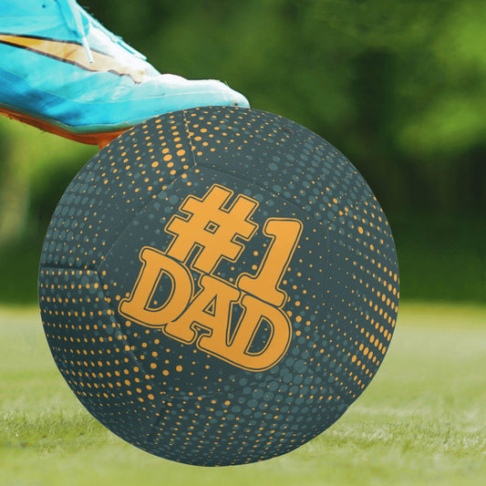 Custom Text Soccer Ball For The Number One Dad