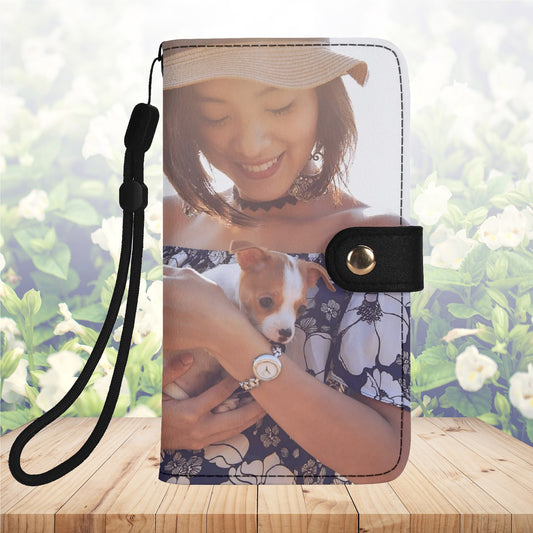 Full Custom Photo Black Phone Flip Case Cover