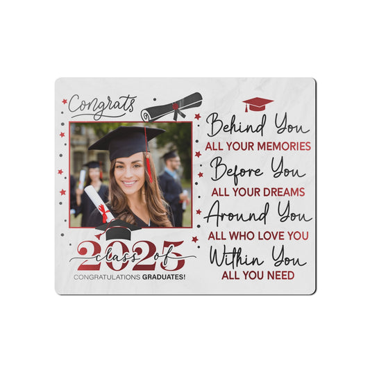Graduation Gift - Custom Horizontal Wood Photo Frame 7X6 Inch