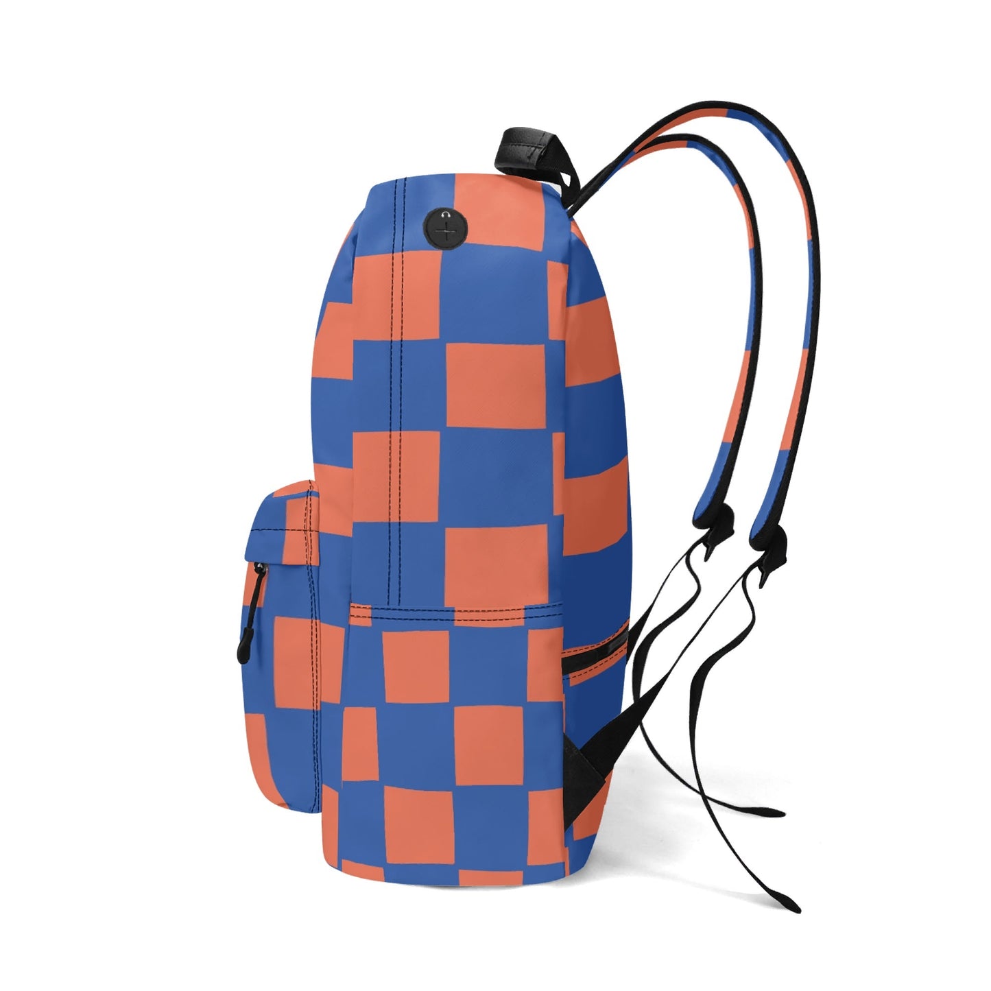 Custom Pet Art Style Checked School Backpack