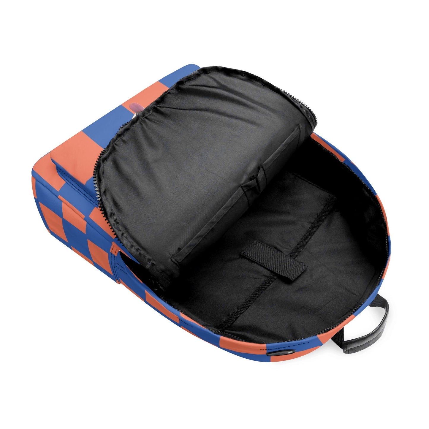 Custom Pet Art Style Checked School Backpack