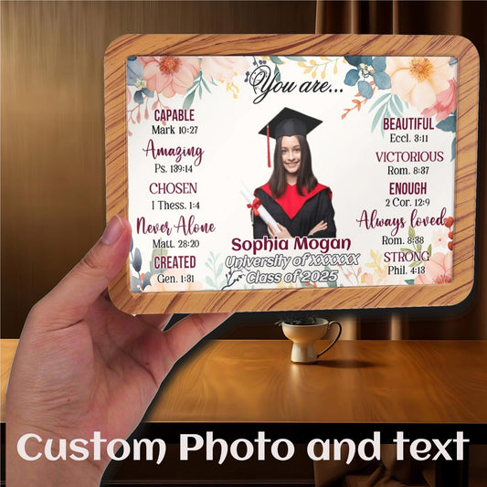 Class 2025 Graduation - Personalized Horizontal Acrylic Magic Mirror Photo Frame