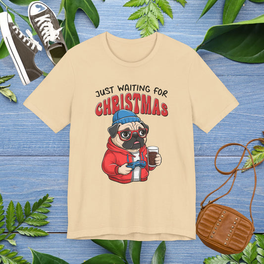 Just Waiting For Christmas, Bulldog Jersey Tee - furevermama