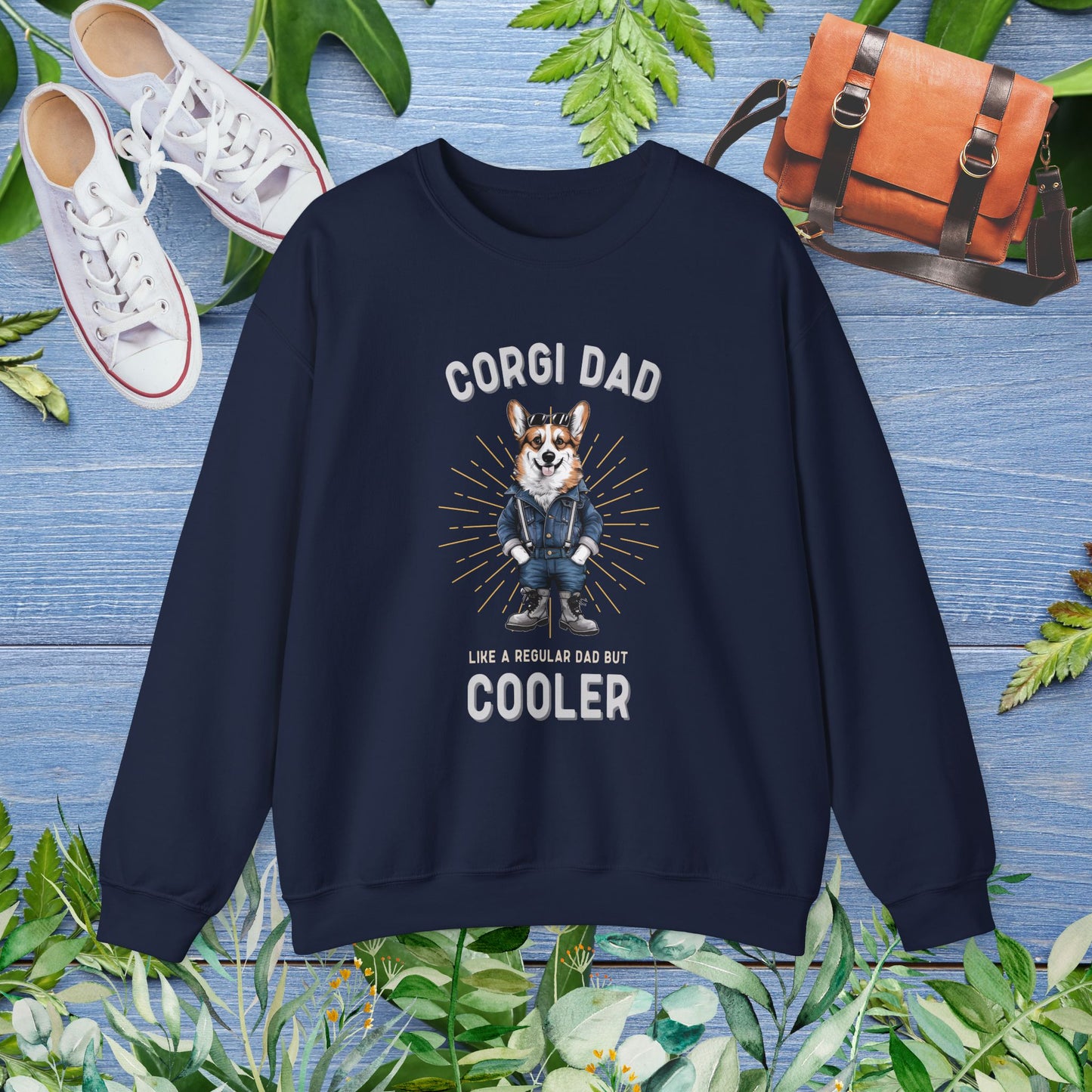 Cooler Corgi Dad Sweatshirt - furevermama