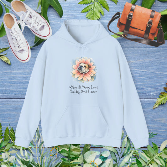 Bulldog Flower Hoodie - furevermama