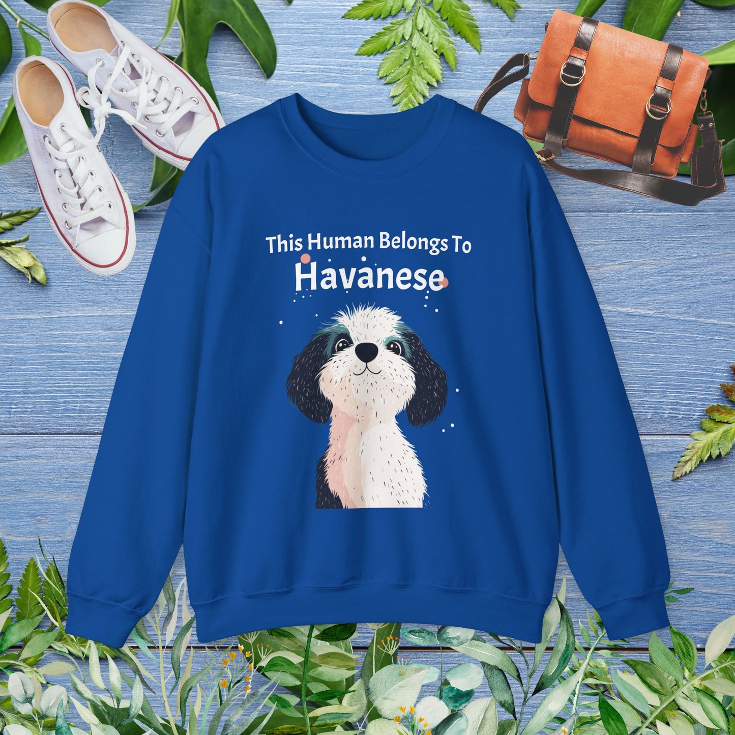 This Human Belongs To Havanese Unisex Sweatshirt - furevermama
