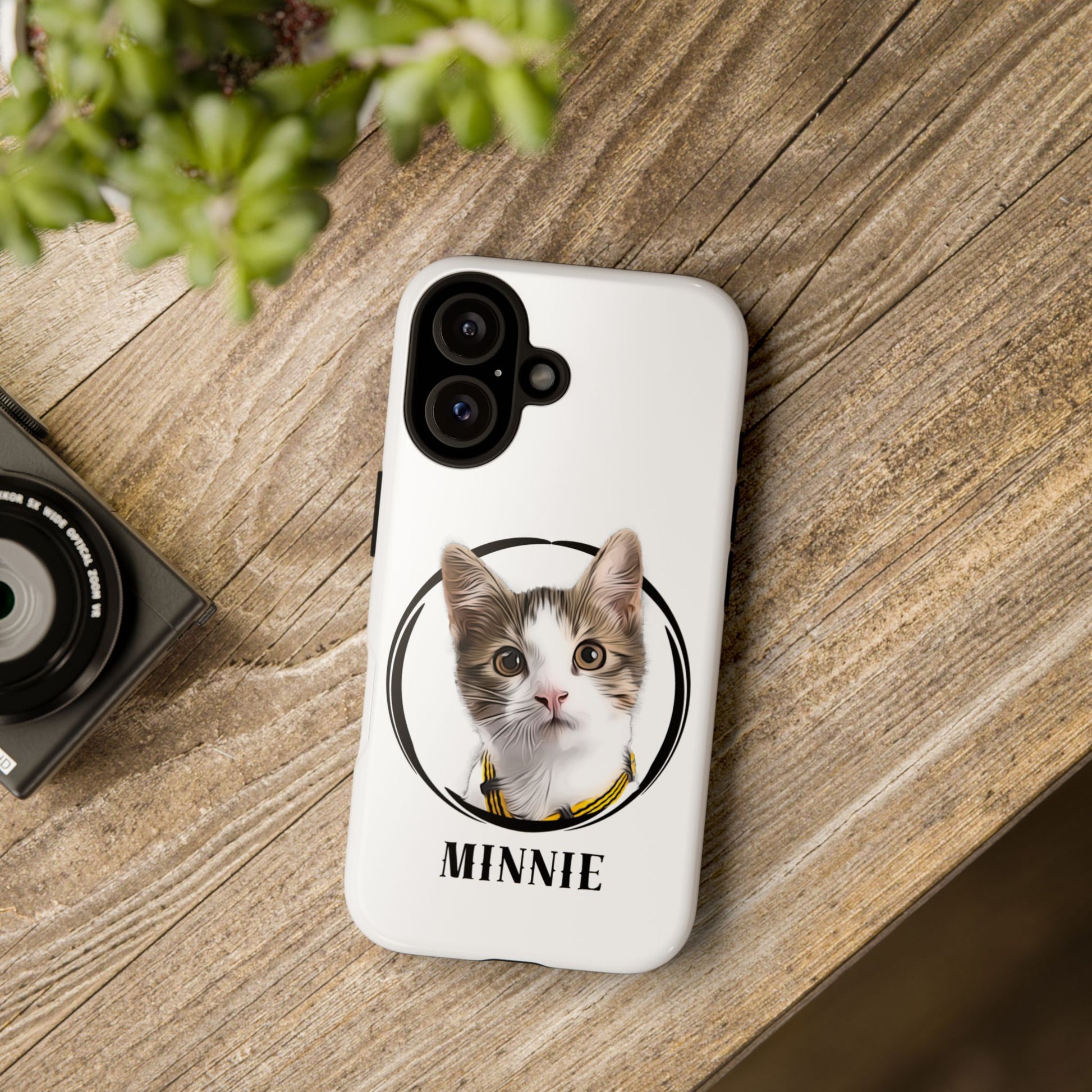 Custom Pet Portrait In Circle Phone Case - furevermama