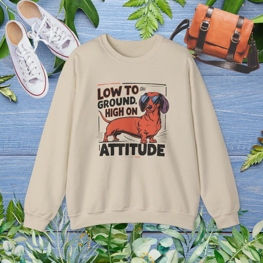 Dachshund Attitude Crewneck Sweatshirt - furevermama