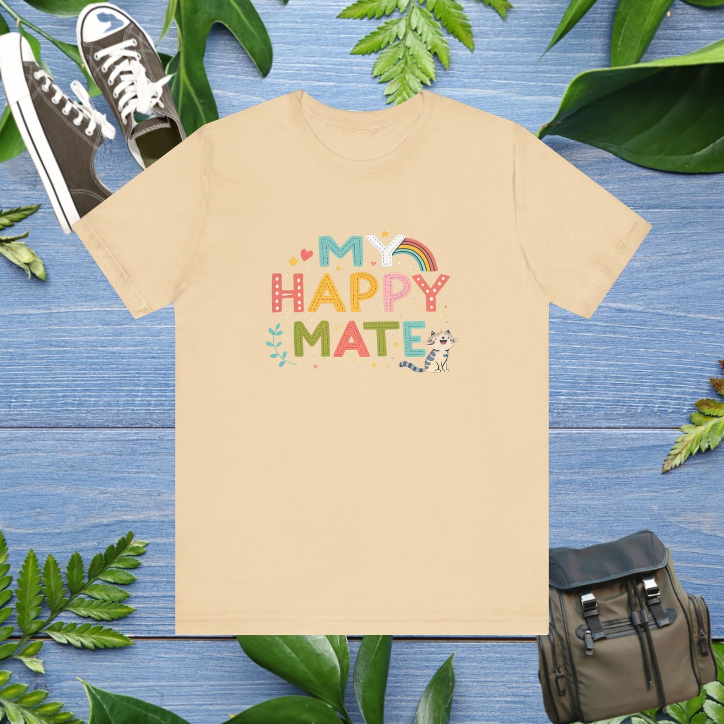 My Happy Mate Cat Graphic T-Shirt - furevermama