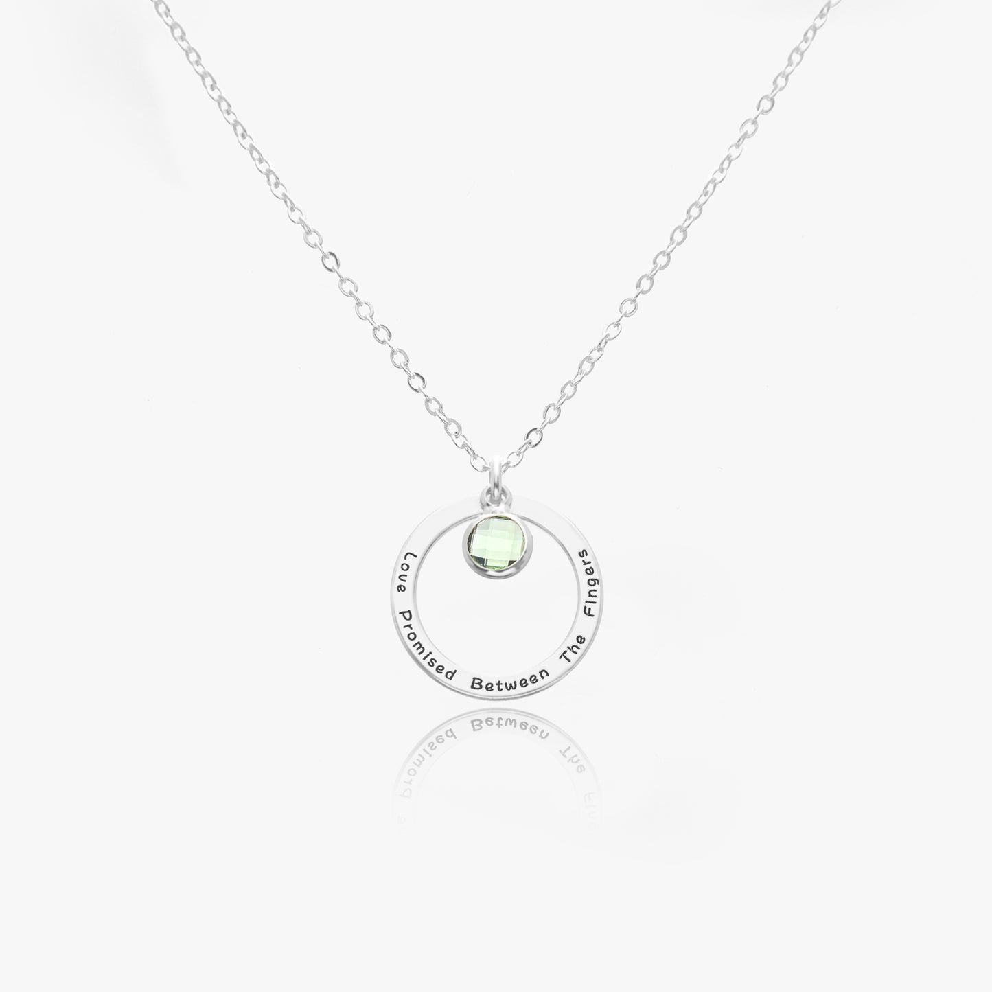 Personalised Birthstone 925 Sterling Sliver Necklace - furevermama