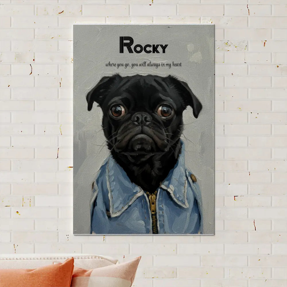 Custom Photo To Painting Style Vertical Canvas