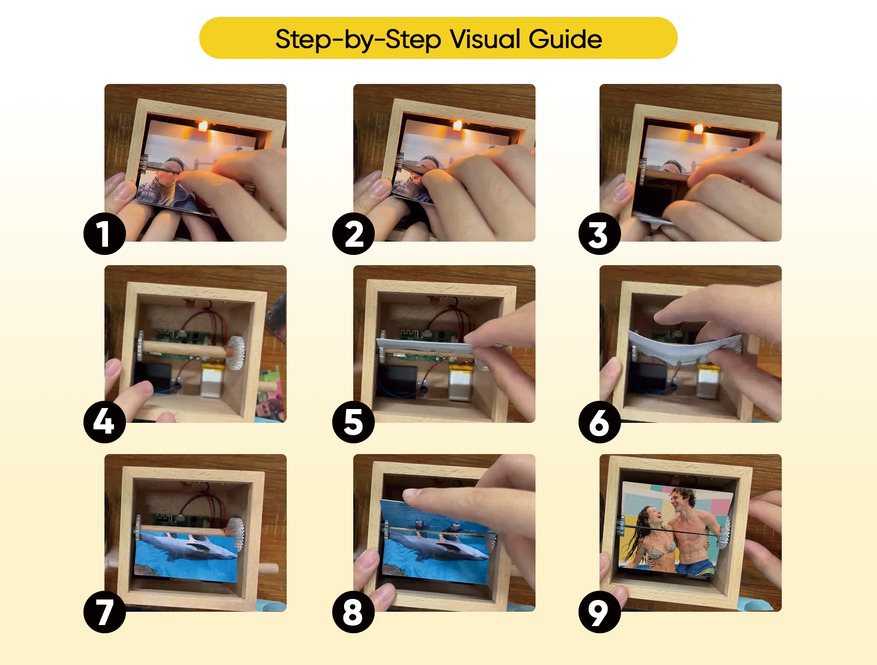 Custom Text & Photo Flipbook Frame - Perfect For Couple - Christmas and Anniversary Gift (Preview Available) - furevermama