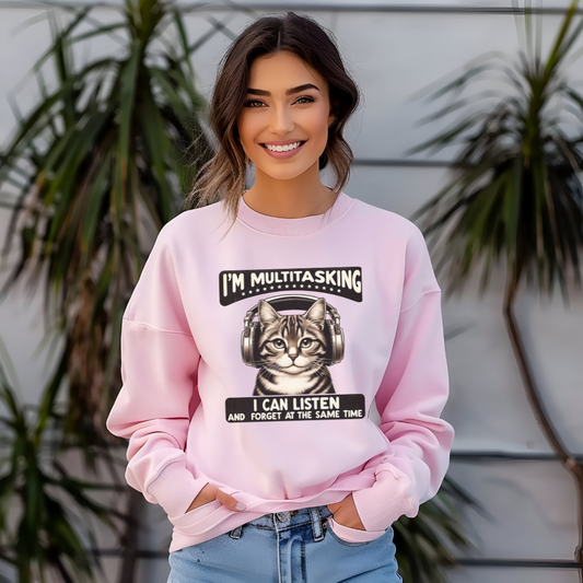 Multitasking Cat Unisex Sweatshirt - furevermama