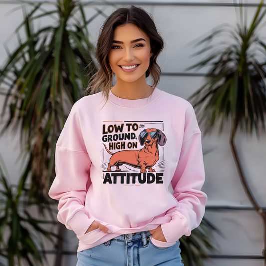 Dachshund Attitude Crewneck Sweatshirt - furevermama