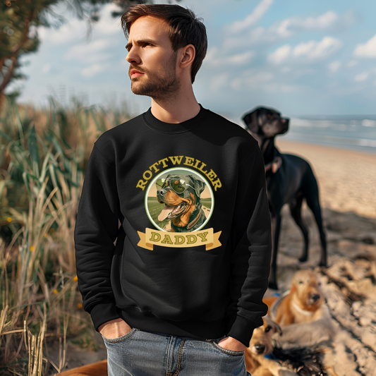 Rottweiler Daddy Sweatshirt - furevermama