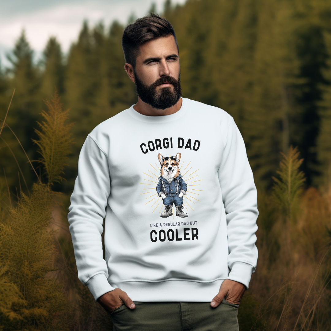 Cooler Corgi Dad Sweatshirt - furevermama