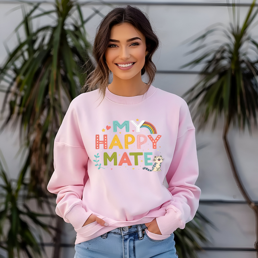 My Happy Mate Sweatshirt, Cat Sweatshirt - furevermama