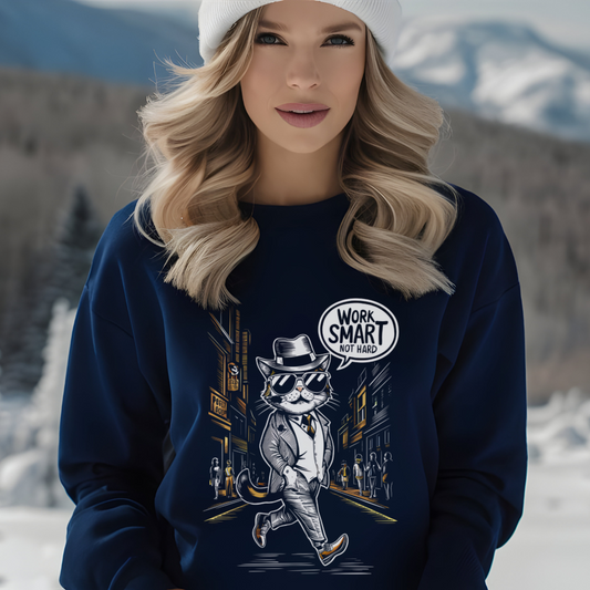 Work Smart Cat Sweater - furevermama