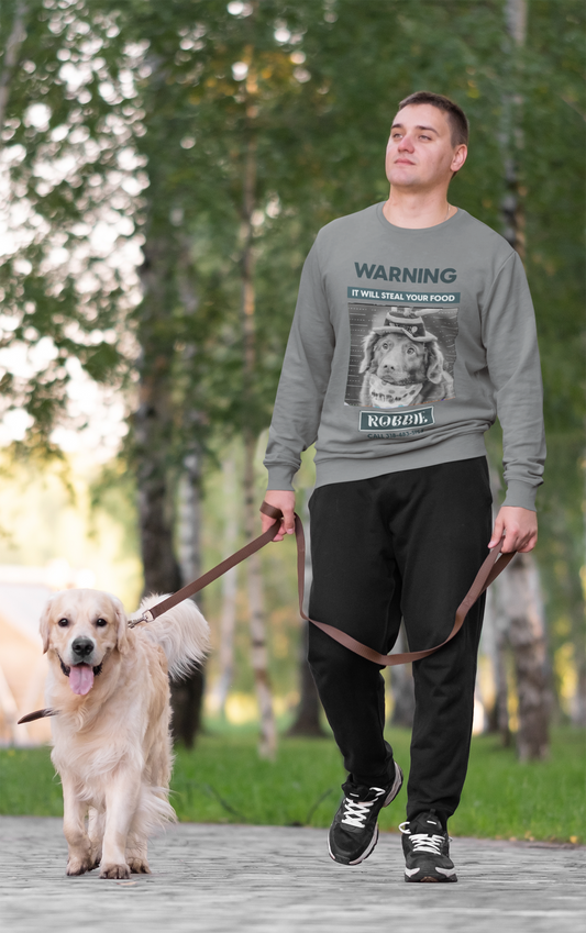 Food Stealer Warning Crewneck Sweatshirt - furevermama