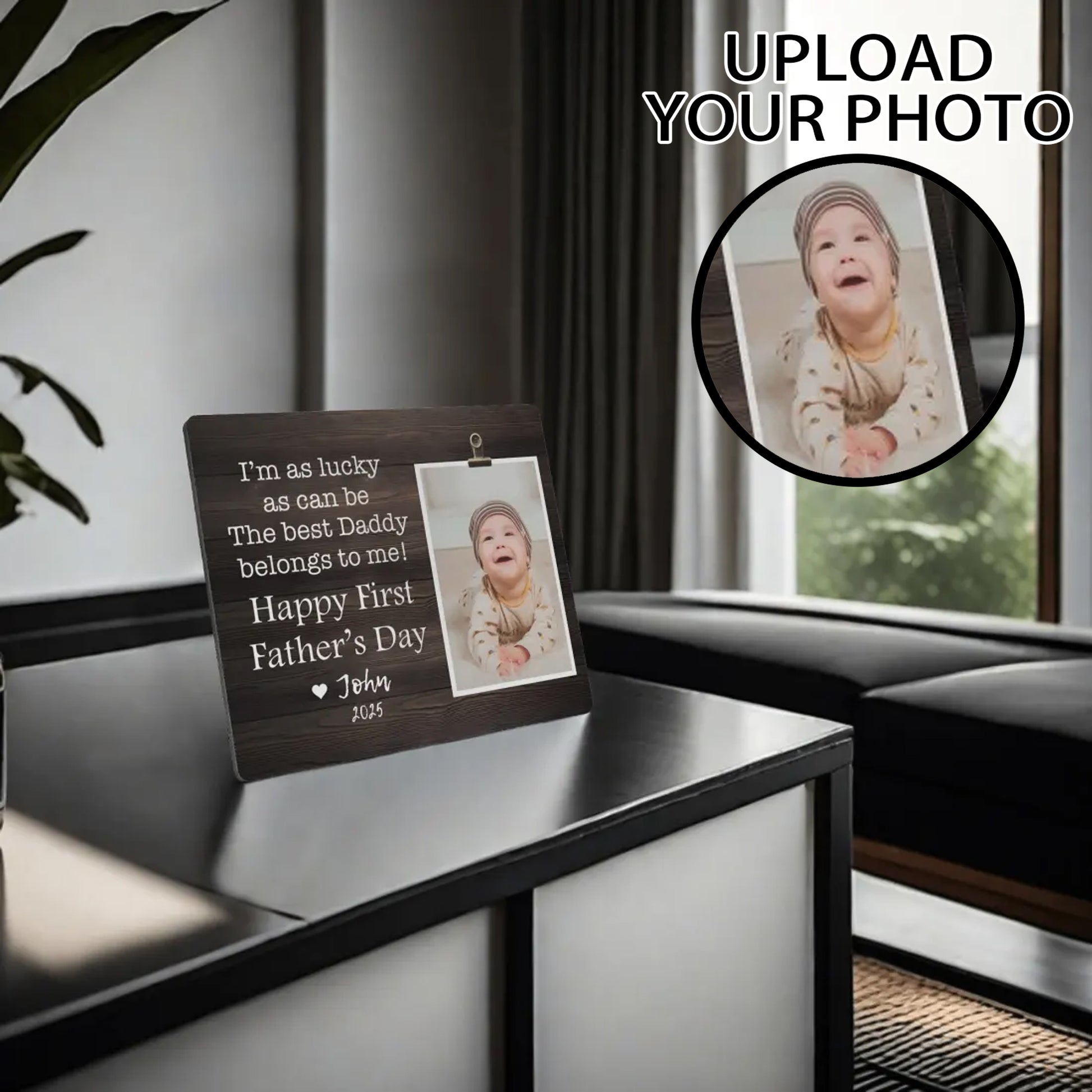 Best Daddy - Personalised Photo Frame for the first father's day