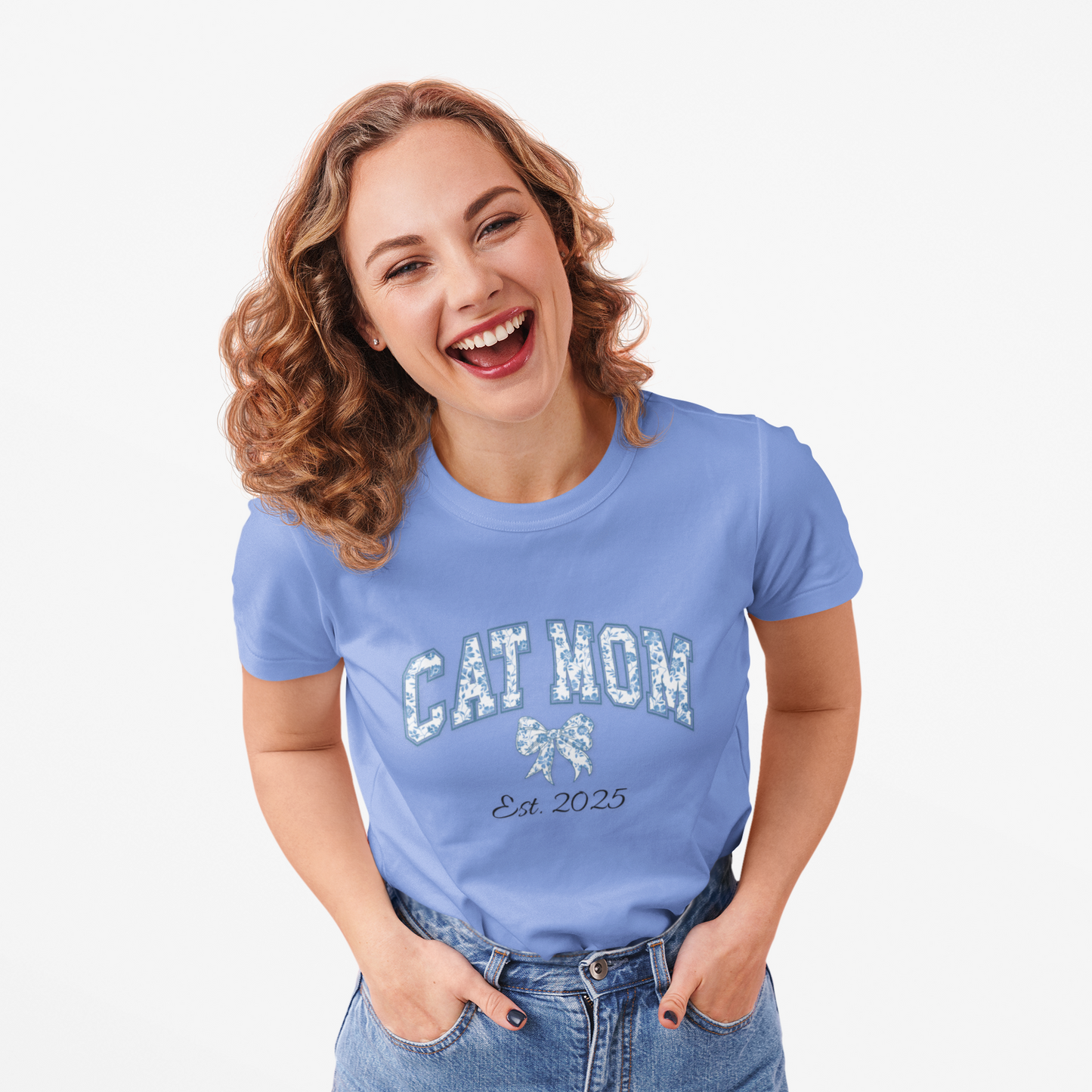 Cat Mom Personalized T-Shirt