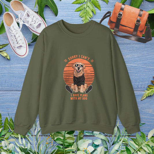 I Have Plan With My Dog Sweatshirt - furevermama