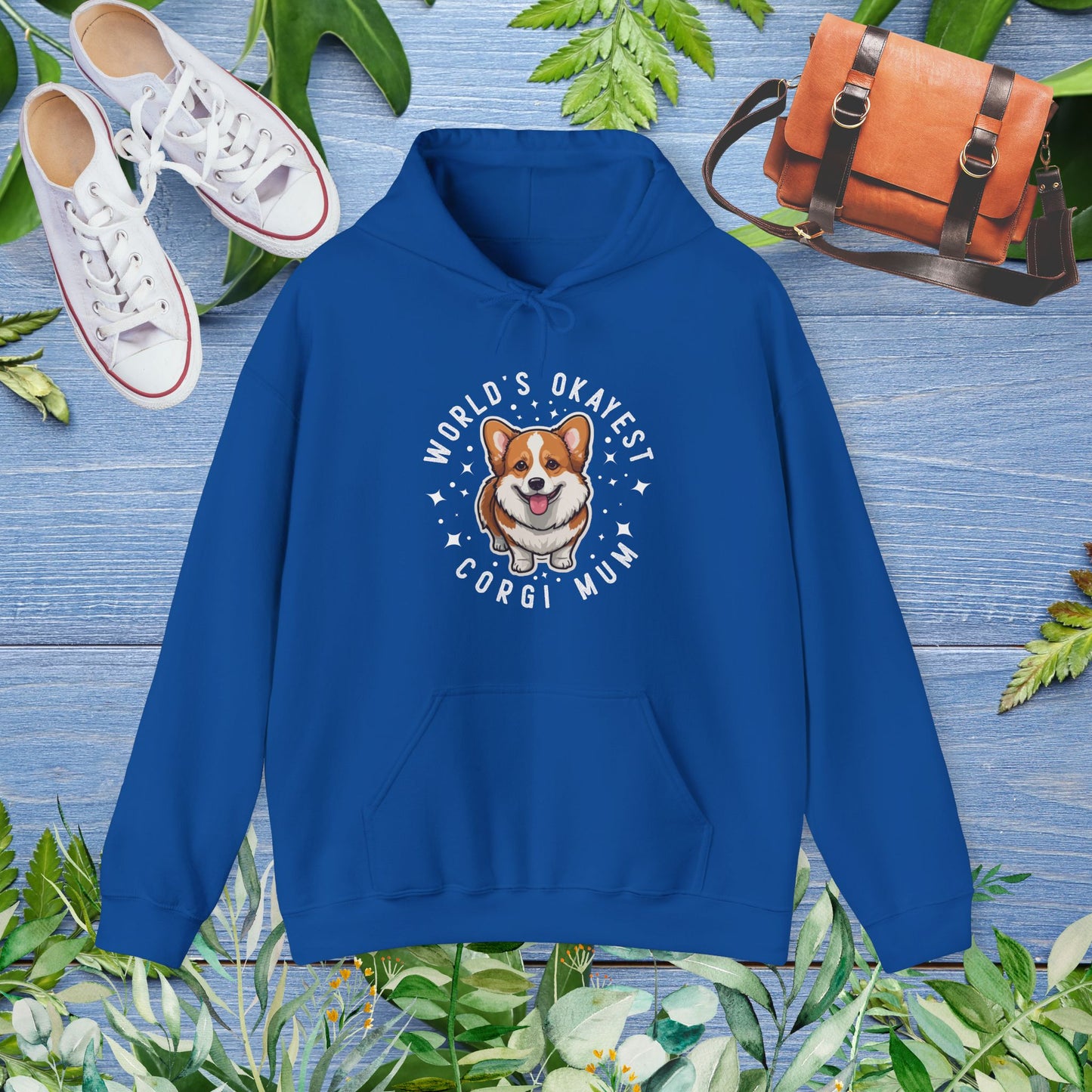 World's Okayest Corgi Mum Hoodie - furevermama