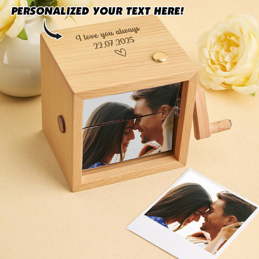 Custom Text & Photo Flipbook Frame - Perfect For Couple - Christmas and Anniversary Gift (Preview Available) - furevermama
