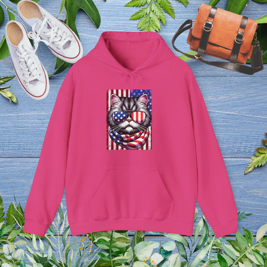 Patriotic Cat Hoodie - furevermama