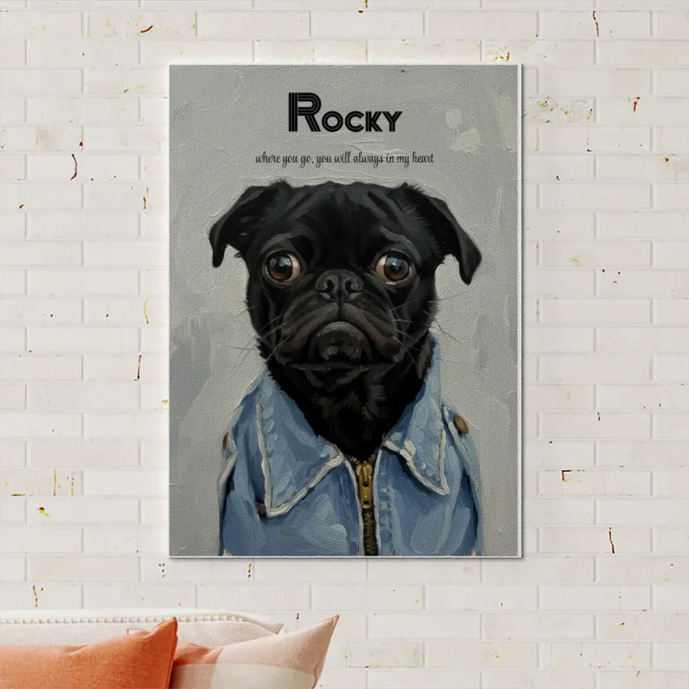 Custom Photo To Painting Style Vertical Canvas