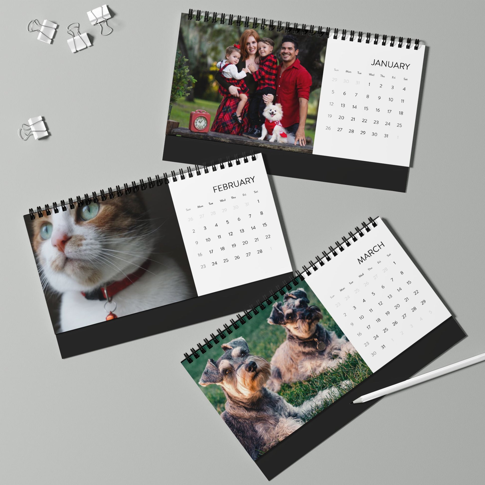 Custom Pet Photo Desktop Calendar - furevermama