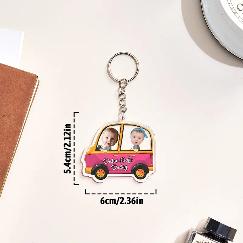Custom Car Style Keychain Gifts for Dad - furevermama