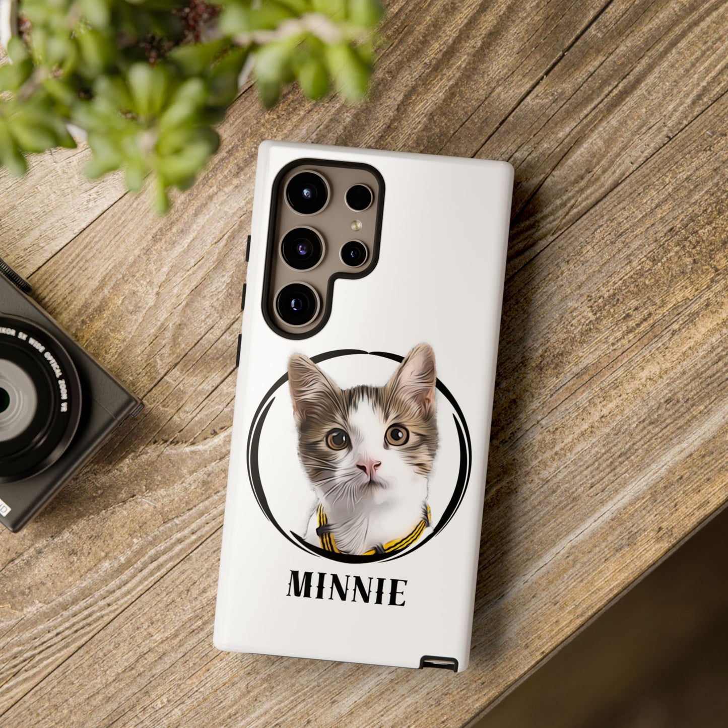 Custom Pet Portrait In Circle Phone Case - furevermama