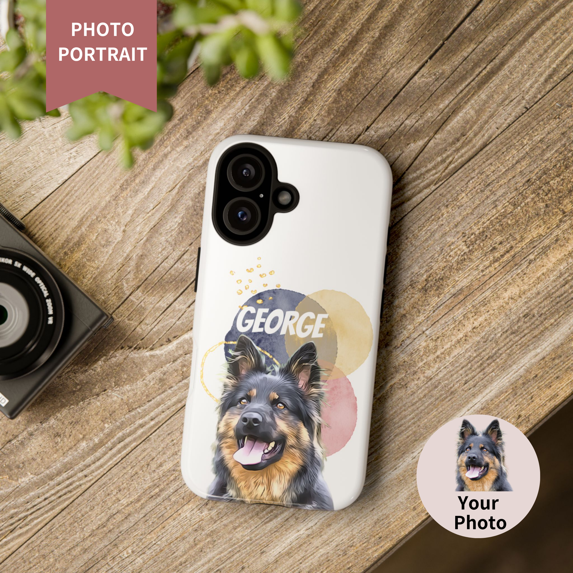 Custom Pet Portrait Phone Case, Watercolor Edition - furevermama