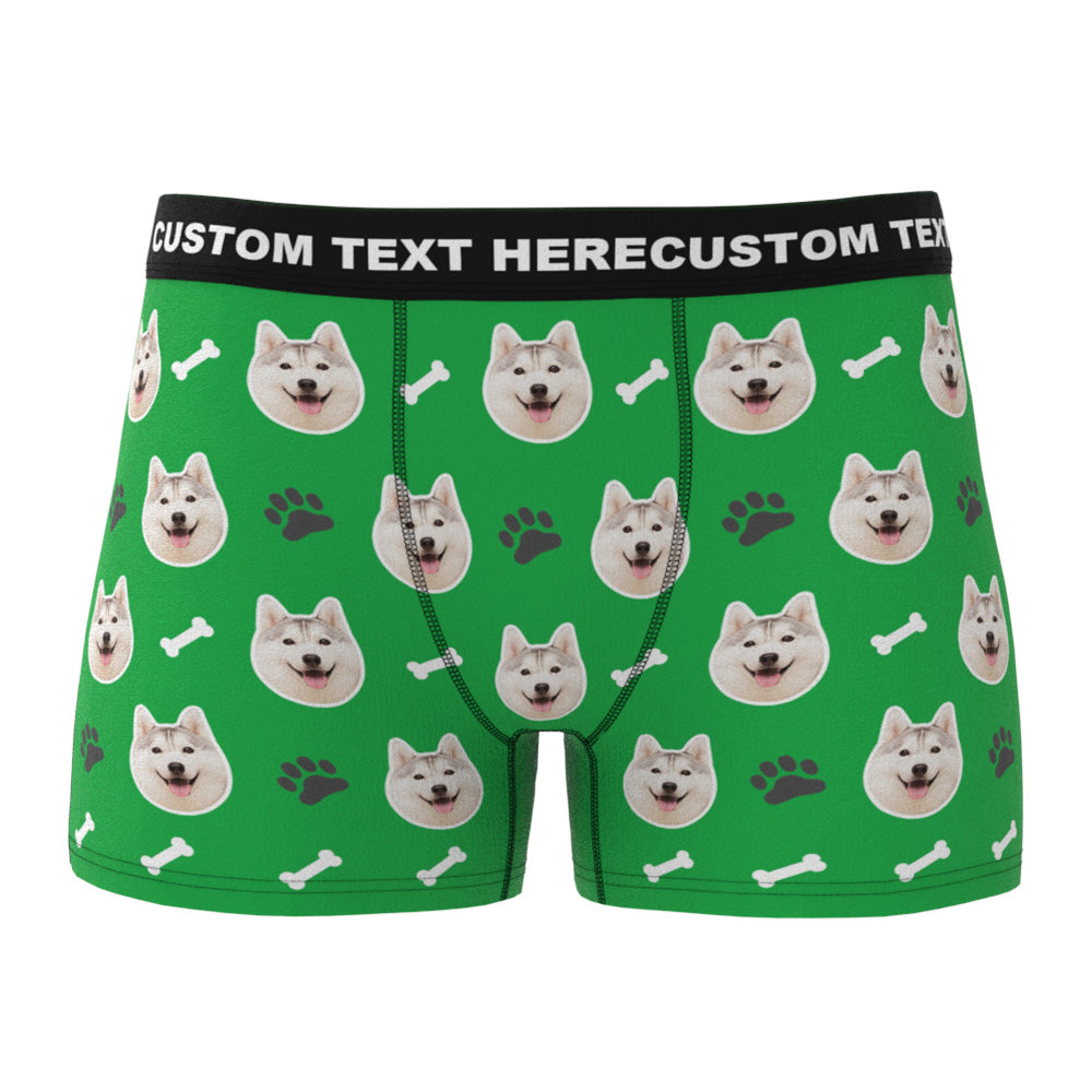 Custom Dog Face Boxers Personalized Men's Underwear - furevermama