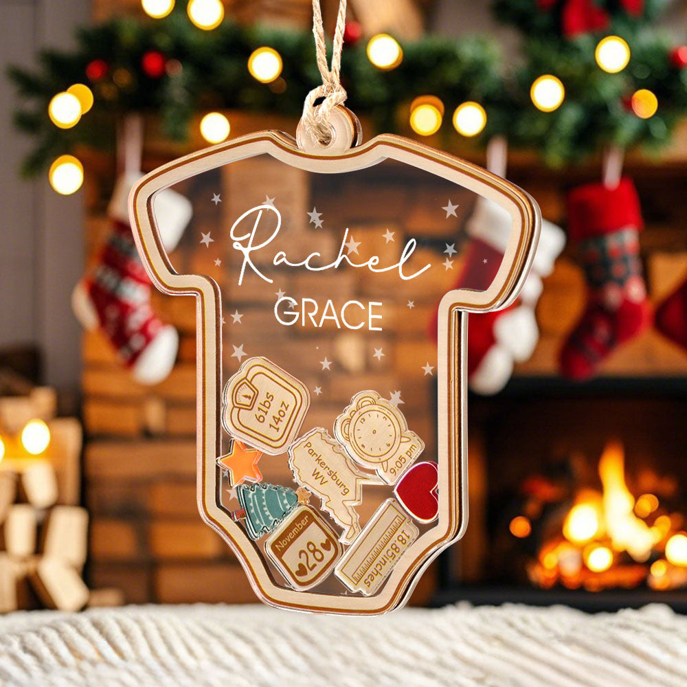 Shake Shake Baby's First Christmas 4D Ornament (For USA) - furevermama