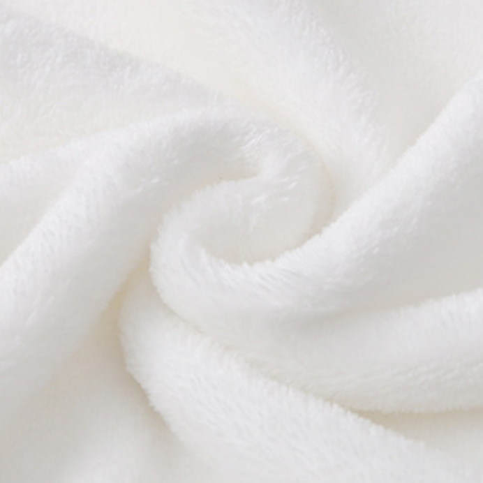 Close-up of white fabric texture