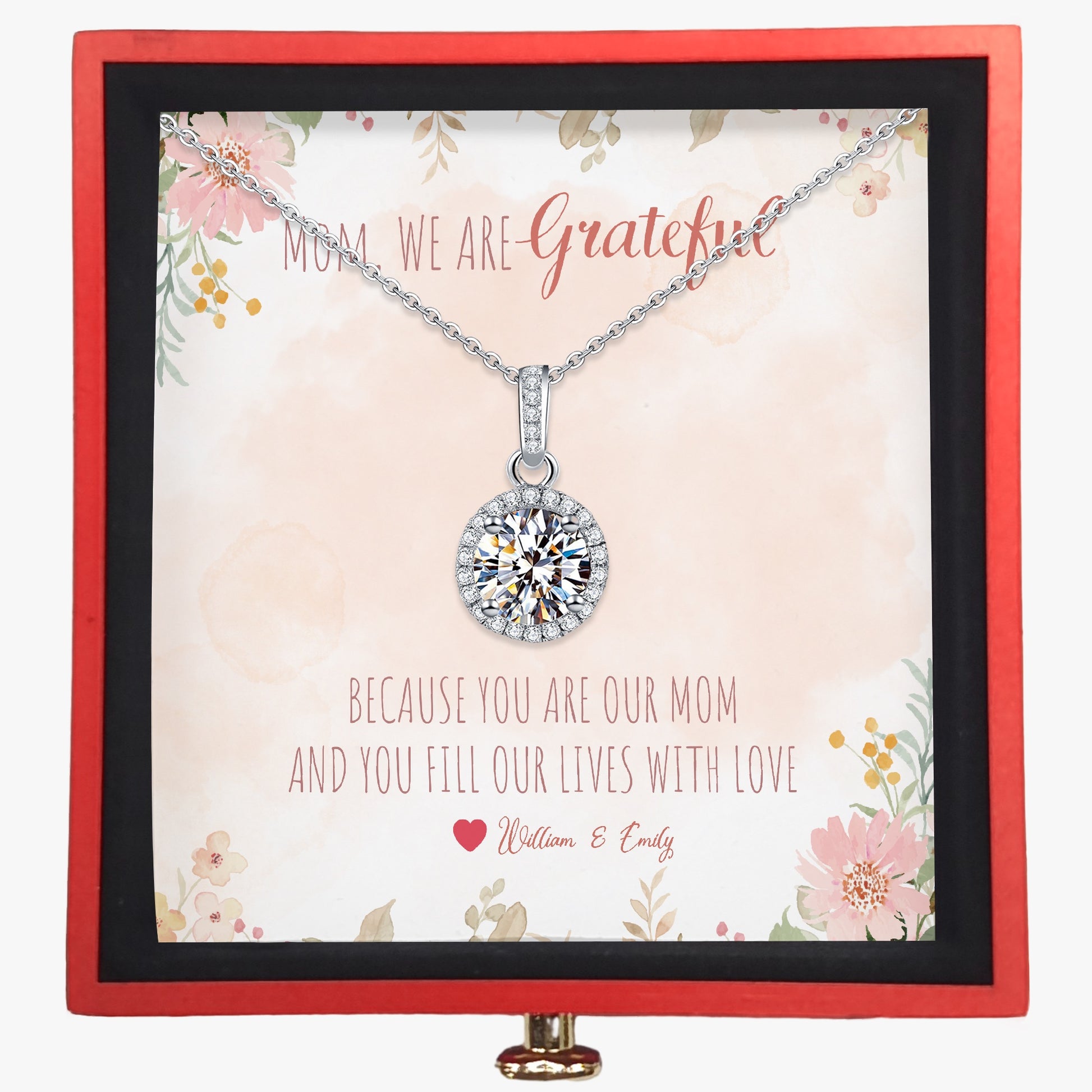 Stunning Necklace with Gift Box - To Mom - furevermama