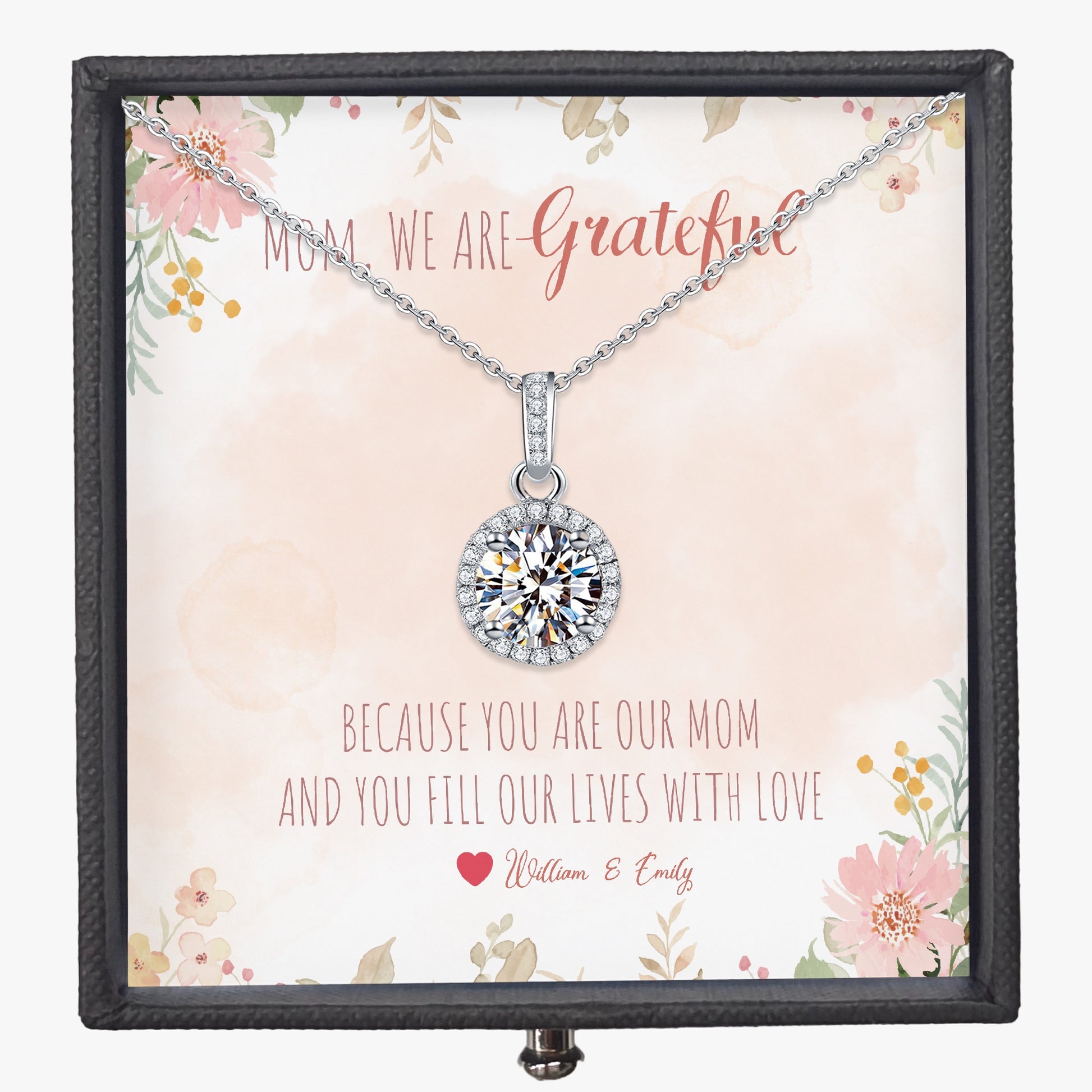 Stunning Necklace with Gift Box - To Mom - furevermama